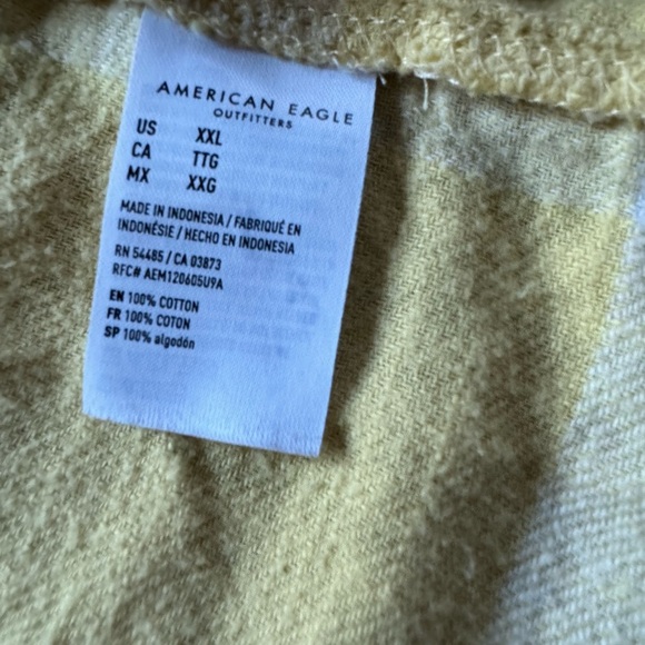 American Eagle Super Soft Oversize Button Up Flannel Size XXL Women's - Picture 4 of 5